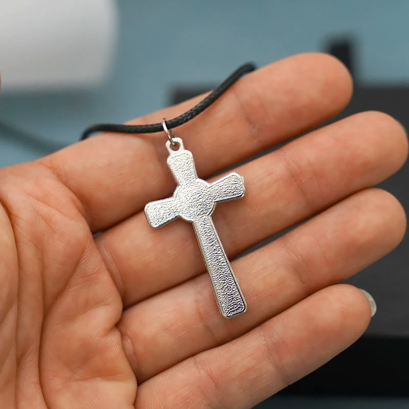 Christianartworkshop Retro Claasic Style Crucifix with Colorful Gemstone Pendant Necklace - image 7