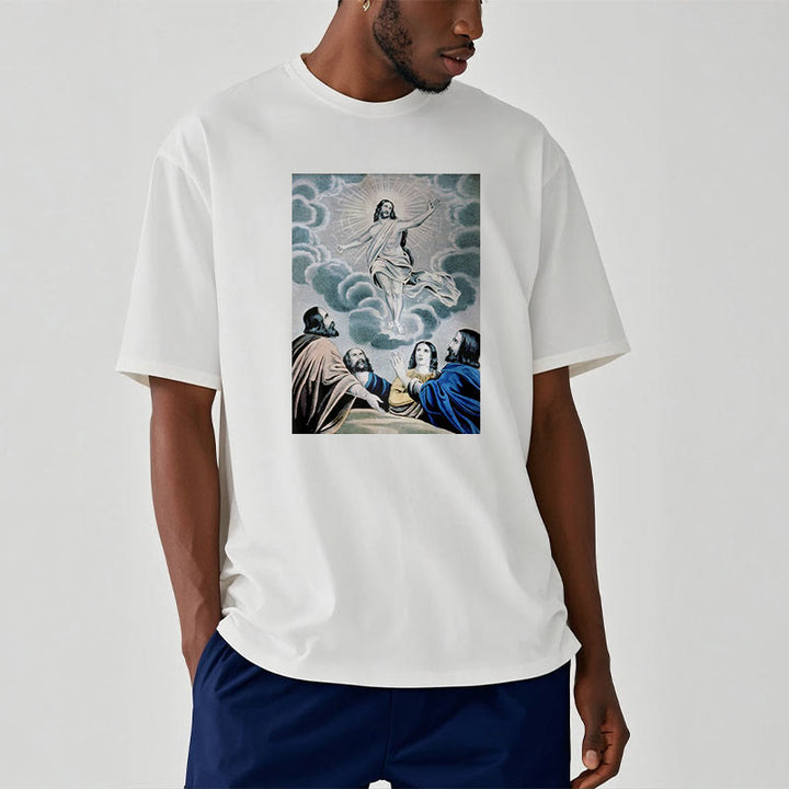 Christianartworkshop Classic Style The Ascension Short Sleeve T-shirt - image 6