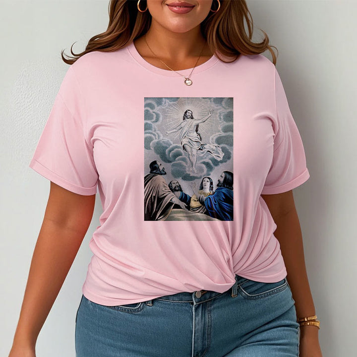 Christianartworkshop Classic Style The Ascension Short Sleeve T-shirt - image 16