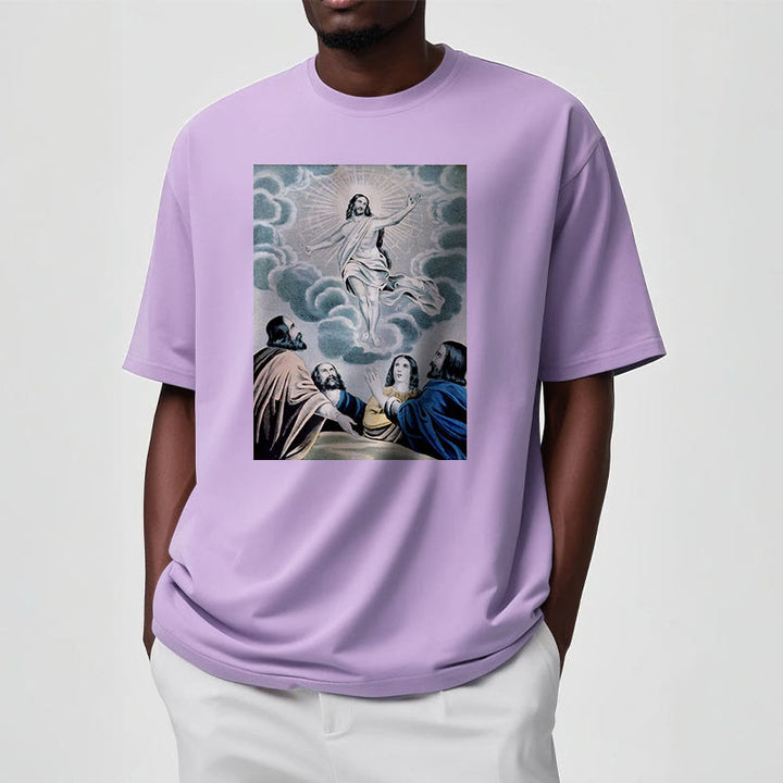 Christianartworkshop Classic Style The Ascension Short Sleeve T-shirt - image 14