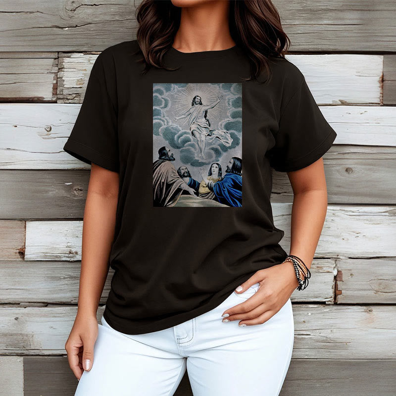 Christianartworkshop Classic Style The Ascension Short Sleeve T-shirt - image 4
