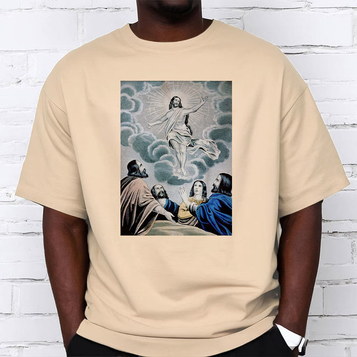 Christianartworkshop Classic Style The Ascension Short Sleeve T-shirt - image 9