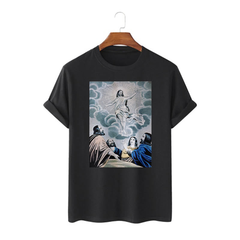 Christianartworkshop Classic Style The Ascension Short Sleeve T-shirt - Black - 2XL - image 0