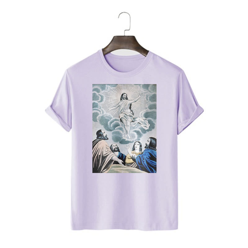 Christianartworkshop Classic Style The Ascension Short Sleeve T-shirt - Purple - 2XL - image 14