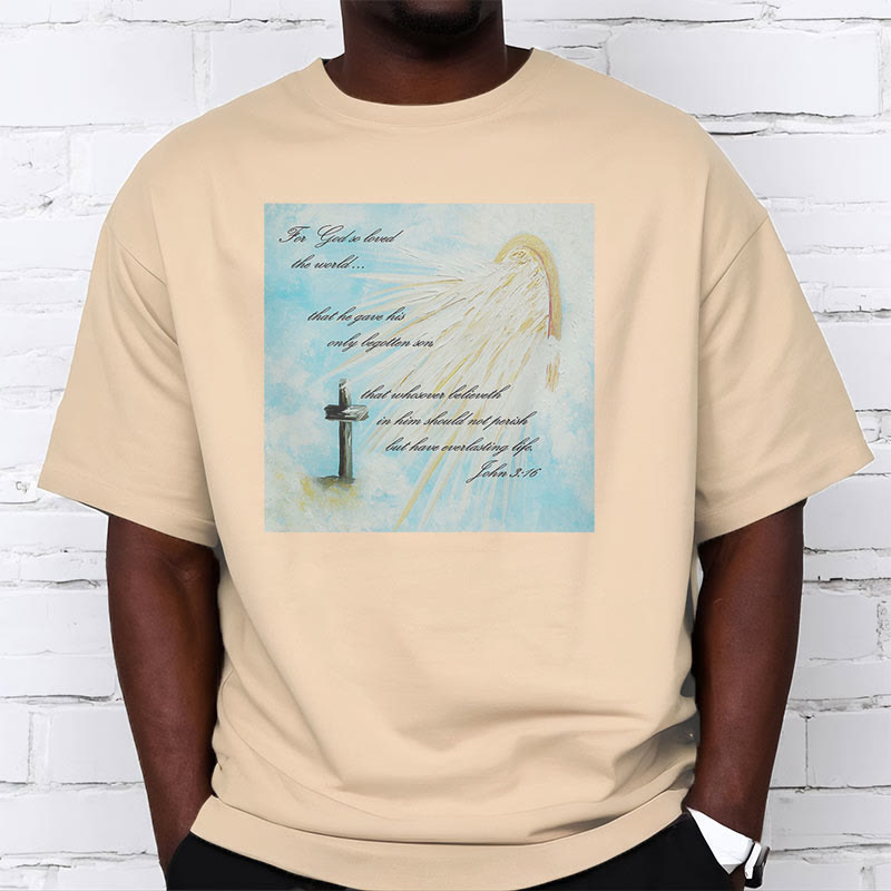 Christianartworkshop Classic Style For God so Loved the World  Short Sleeve T-shirt - image 10
