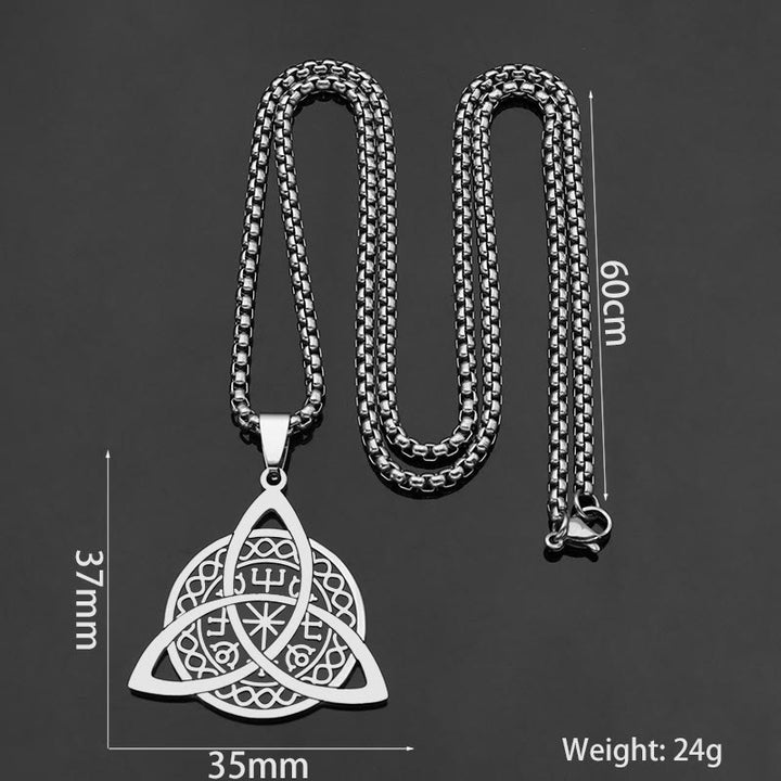 Christianartworkshop Minimalist Style Triquetra Stainless Steel Pendant Necklace - image 4