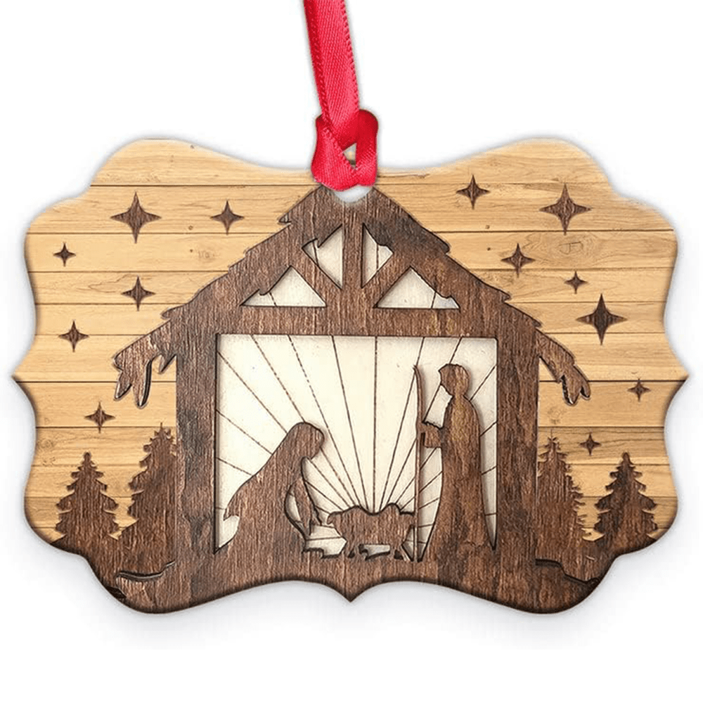 Christianartworkshop Acrylic Signs Nativity Christmas Hanging Ornaments G - image 2
