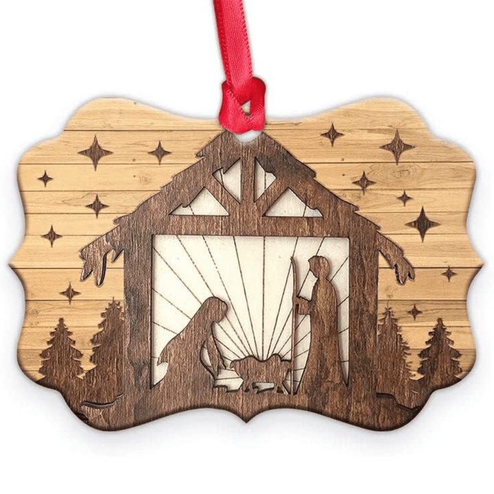 Christianartworkshop Acrylic Signs Nativity Christmas Hanging Ornaments G - image 2