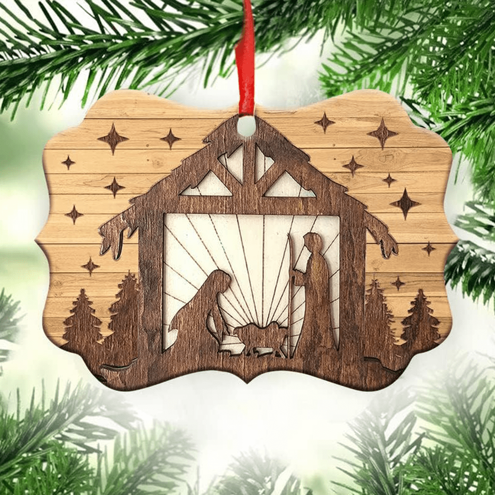 Christianartworkshop Acrylic Signs Nativity Christmas Hanging Ornaments G - image 1
