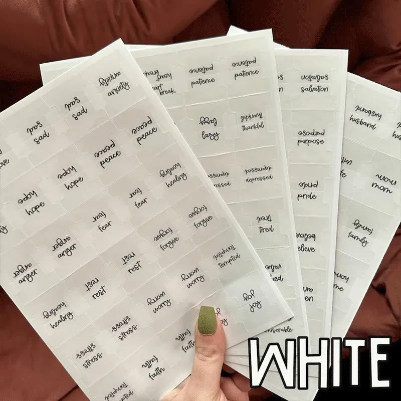 Christianartworkshop Practical Style Spiritual Feeling Prayer Bible Tabs - WHITE - NO - image 2