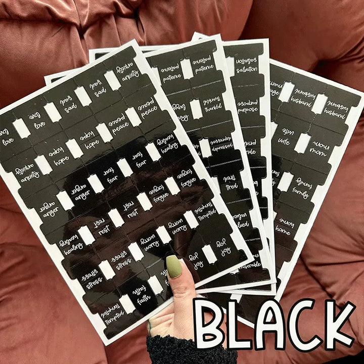 Christianartworkshop Practical Style Spiritual Feeling Prayer Bible Tabs - BLACK - NO - image 4