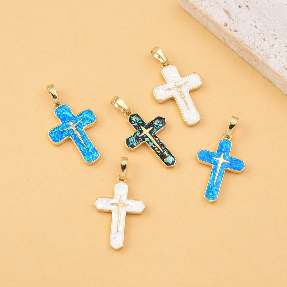 Christianartworkshop Minimalist Style Crucifixion Coppering Pendant Necklace - image 2