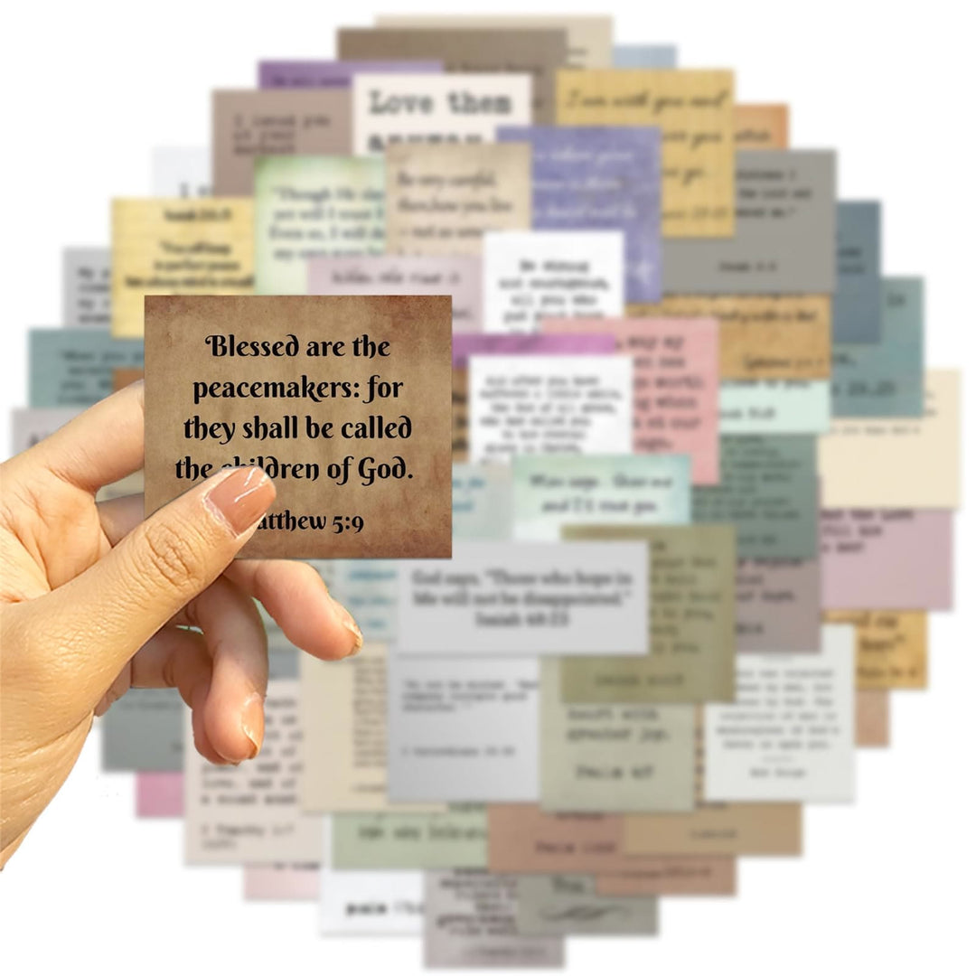 Christianartworkshop Classic Religious Bible Inspiring Quotes Blessed Faith Stickers - image 2