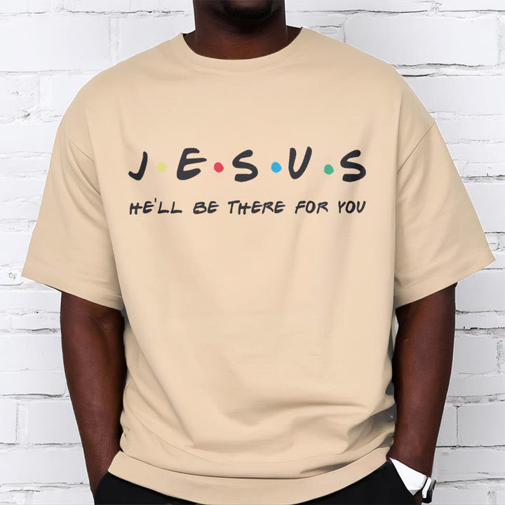 Christianartworkshop Modern Style Jesus He'll Be There For You Short Sleeve T-shirt - image 7