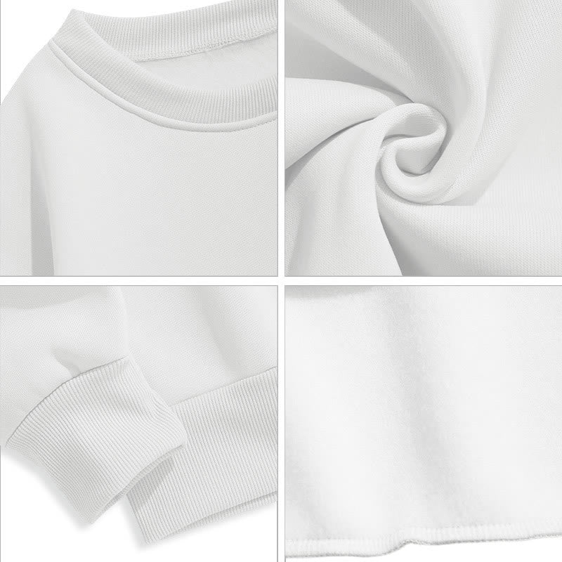 Christianartworkshop Classic Style Cross Work For God Fleece Lined Polyester Sweatshirt - image 4