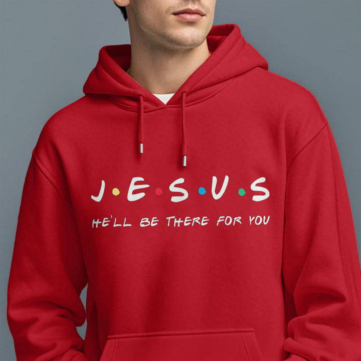 Christianartworkshop Modern Style Jesus He'll Be There For You Fleece Lined Polyester Hoodie - image 38