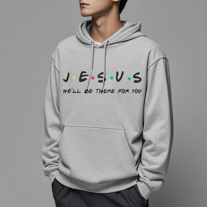 Christianartworkshop Modern Style Jesus He'll Be There For You Fleece Lined Polyester Hoodie - image 33
