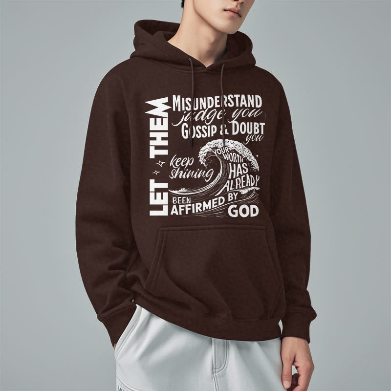 Christianartworkshop Modern Style Affirmed By God Fleece Lined Polyester Hoodie - image 17