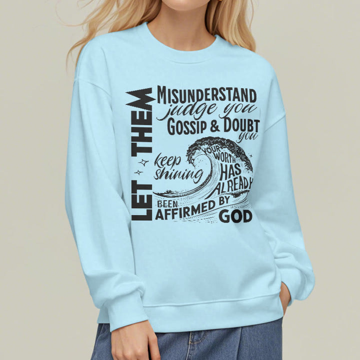 Christianartworkshop Modern Style Affirmed By God Fleece Lined Polyester Sweatshirt - image 28