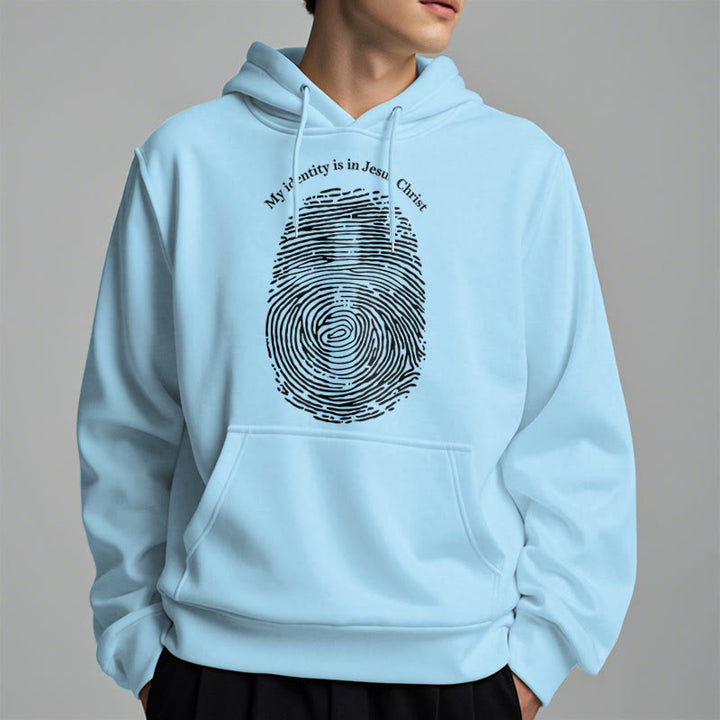 Christianartworkshop Classic Style My Identity Is In Jesus Christ Cross Fleece Lined Polyester Hoodie - image 28