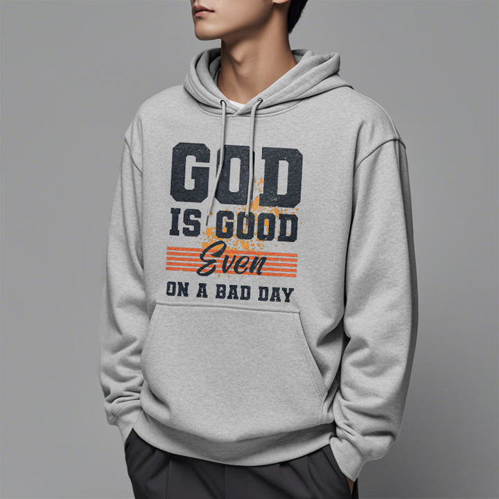 Christianartworkshop Classic Style God Is Good Even On A Bad Day Fleece Lined Polyester Hoodie - image 33