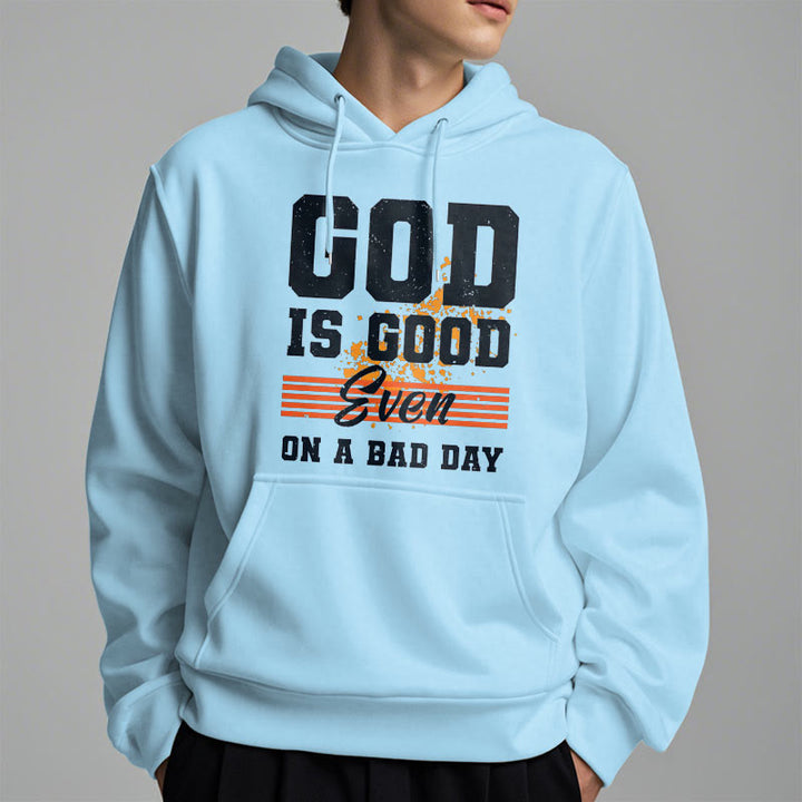 Christianartworkshop Classic Style God Is Good Even On A Bad Day Fleece Lined Polyester Hoodie - image 28