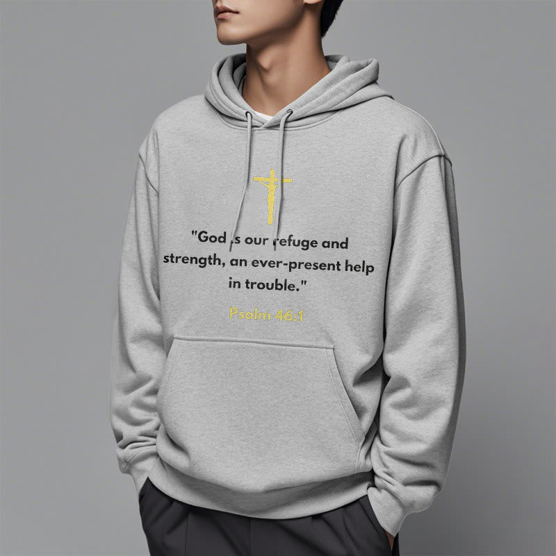 Christianartworkshop Classic Style God Is Our Refuge And Strength Fleece Lined Polyester Hoodie - image 32