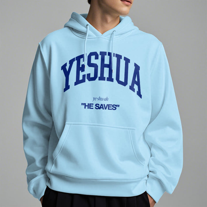 Christianartworkshop Classic Style Yeshua He Saves Fleece Lined Polyester Hoodie - image 32