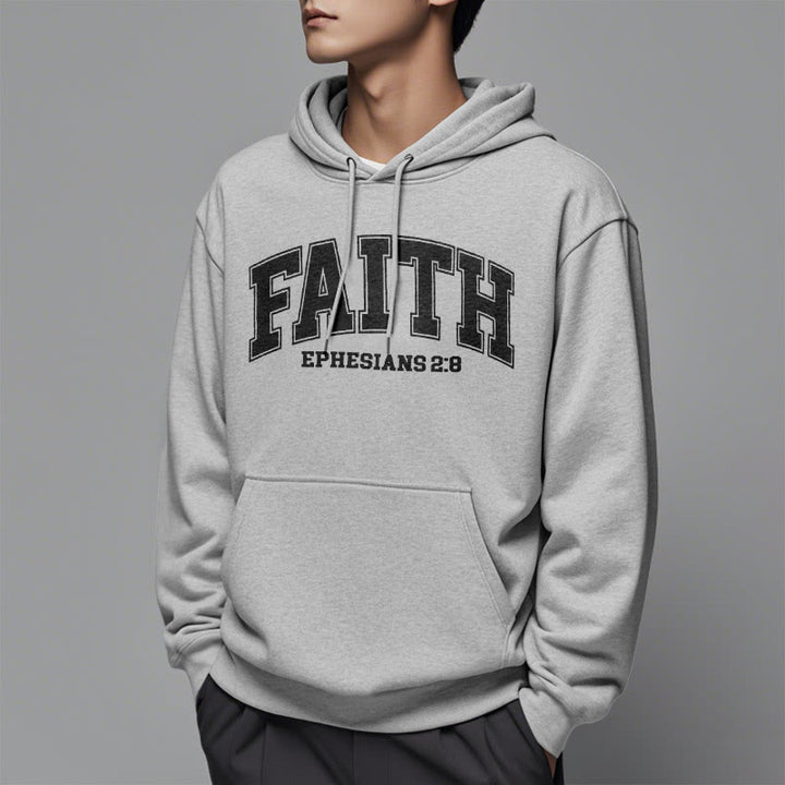 Christianartworkshop Modern Style Faith Ephesians 2 : 8 Fleece Lined Polyester Hoodie - image 38