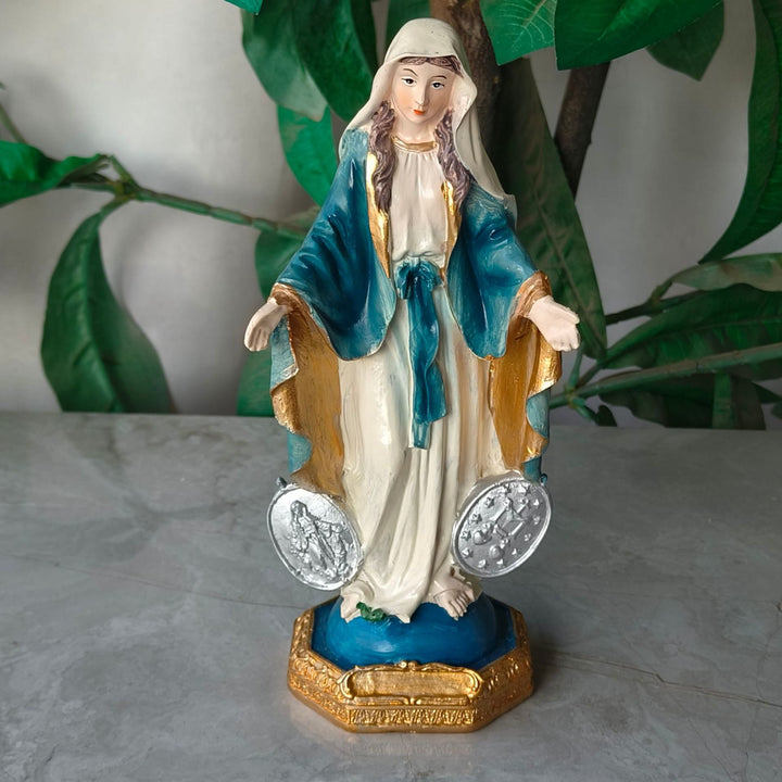 Christianartworkshop Classic Style Virgin Mary Miraculous Medal Desktop Decorations Ornament - Virgin Mary - image 0
