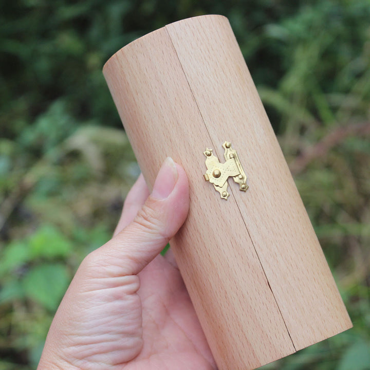 Christianartworkshop Classic Style Openable Wooden Cylinder Jesus Figure Desktop Decorations Ornament