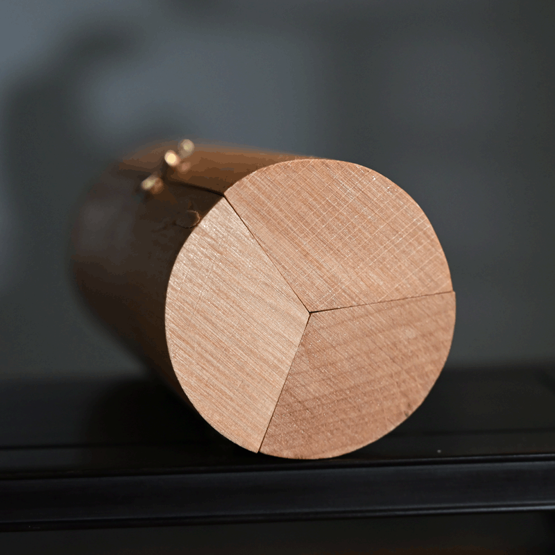 Christianartworkshop Classic Style Openable Wooden Cylinder Jesus Figure Desktop Decorations Ornament