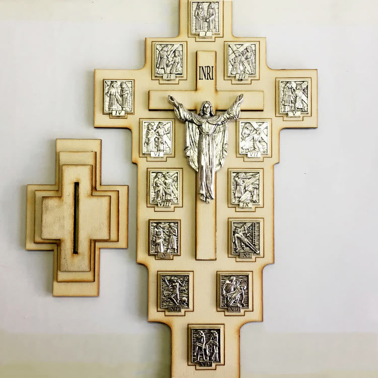 Christianartworkshop Classic Style Crafted Crucifix Cross Jesus Figure Desktop Decorations Ornament