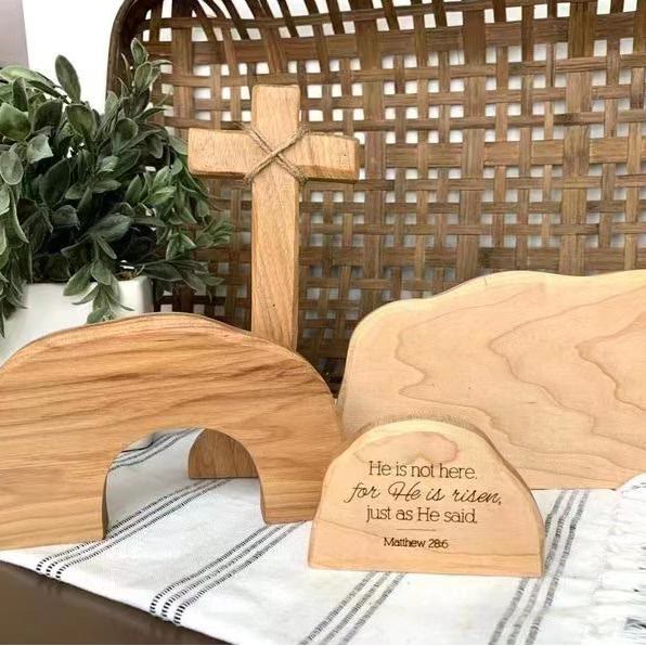 Christianartworkshop Classic Style The Empty Tomb Resurrection Scene Desktop Decorations Ornament - image 1