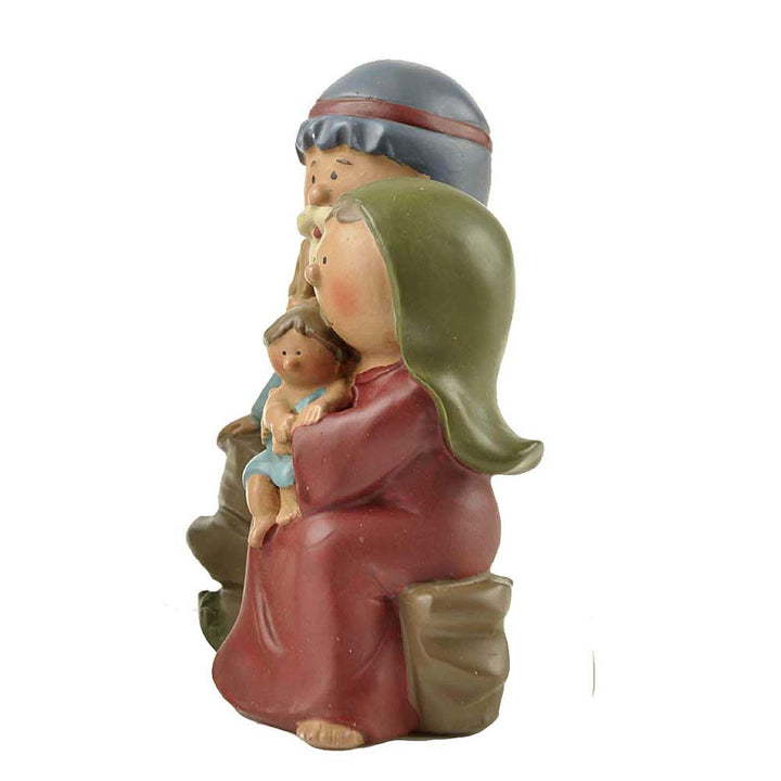Christianartworkshop Cartoon Style Sculpture of Holy Family Resin Stereoscopic Desktop Ornaments - image 2