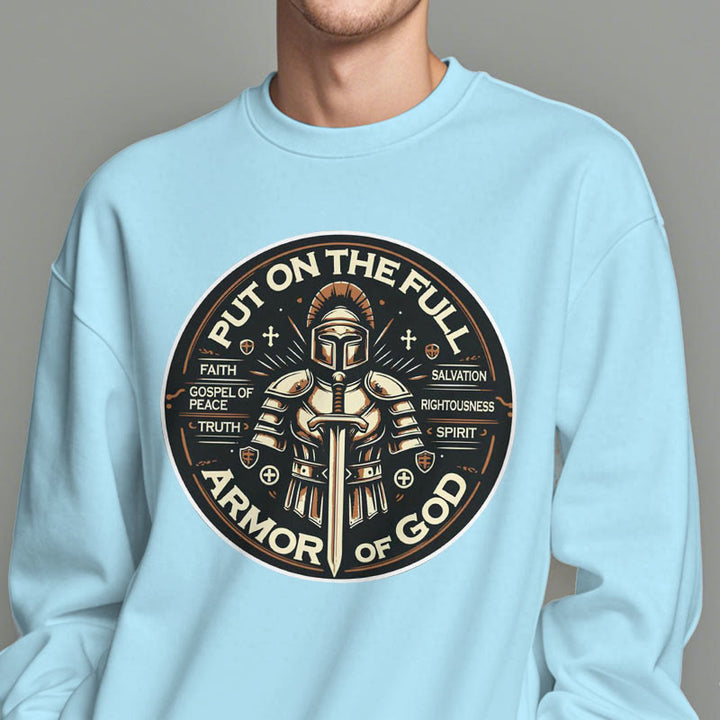 Christianartworkshop Modern Style Put On The Full Armor of God Fleece Lined Polyester Sweatshirt - image 28