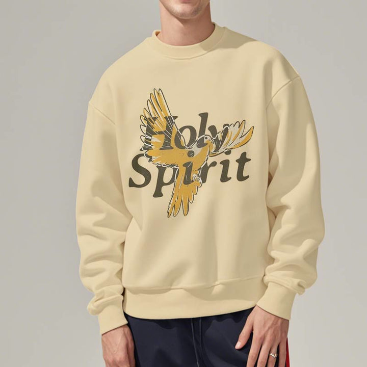 Christianartworkshop Classic Style Holy Spirit Flying Dove Fleece Lined Polyester Sweatshirt - image 13