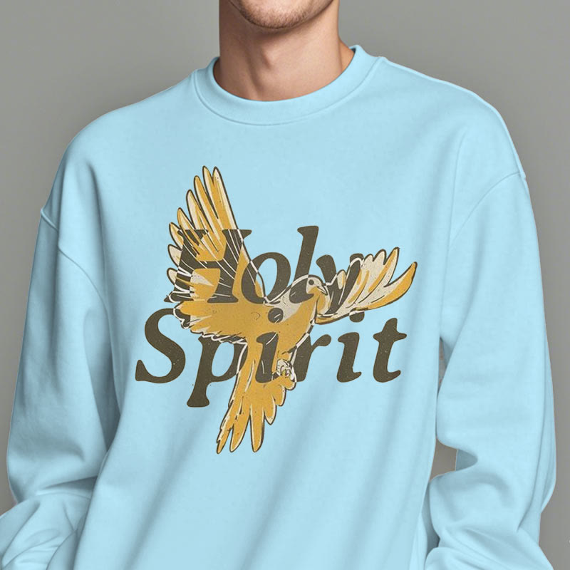 Christianartworkshop Classic Style Holy Spirit Flying Dove Fleece Lined Polyester Sweatshirt - image 27