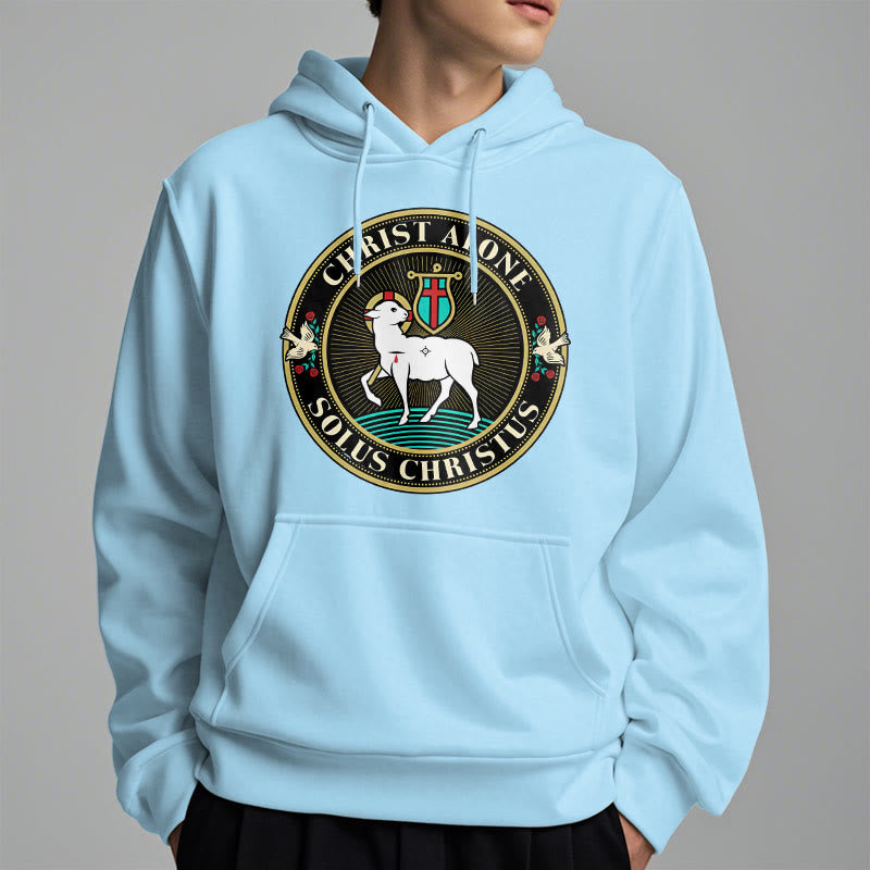 Christianartworkshop Modern Style Christ Alone Lamb of God Fleece Lined Polyester Hoodie - image 28