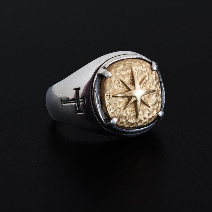 Christianartworkshop Classic Style Star of Bethlehem Cross Sacred Blessing Ring - AU Size V1/2 (US 11) - image 0