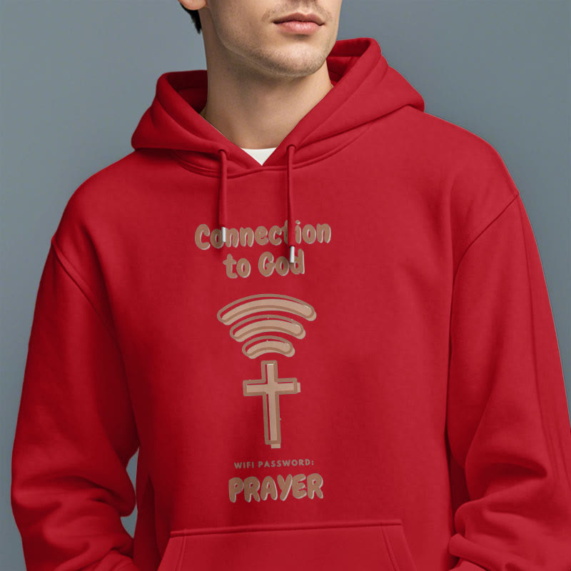 Christianartworkshop Modern Style Prayer Connection To God Fleece Lined Polyester Hoodie - image 38
