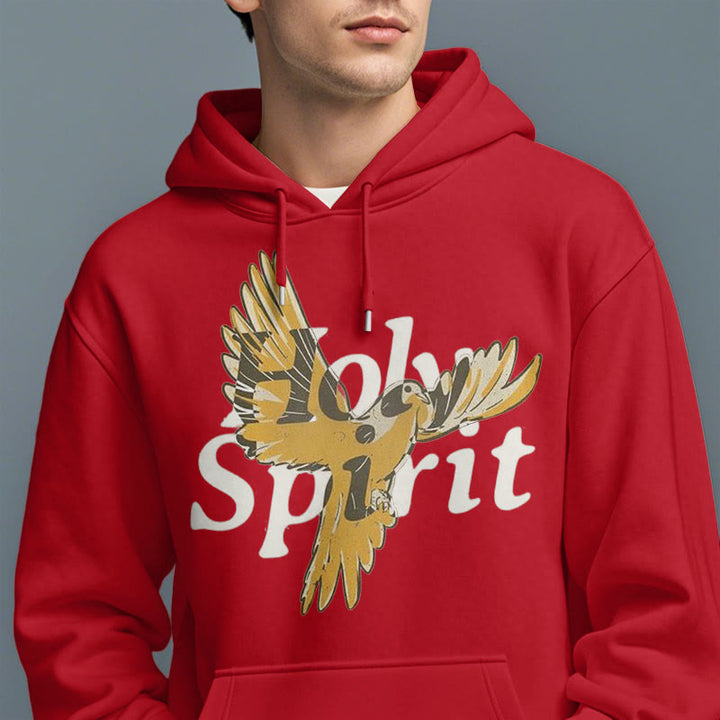 Christianartworkshop Classic Style Holy Spirit Flying Dove Fleece Lined Polyester Hoodie - image 37