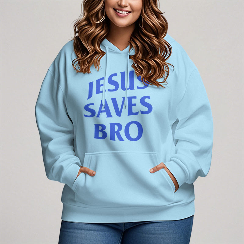 Christianartworkshop Quotation Style Jesus Saves Bro Proud Faith Fleece Lined Polyester Hoodie - image 17