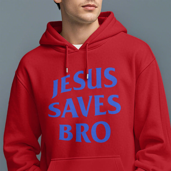 Christianartworkshop Quotation Style Jesus Saves Bro Proud Faith Fleece Lined Polyester Hoodie - image 19