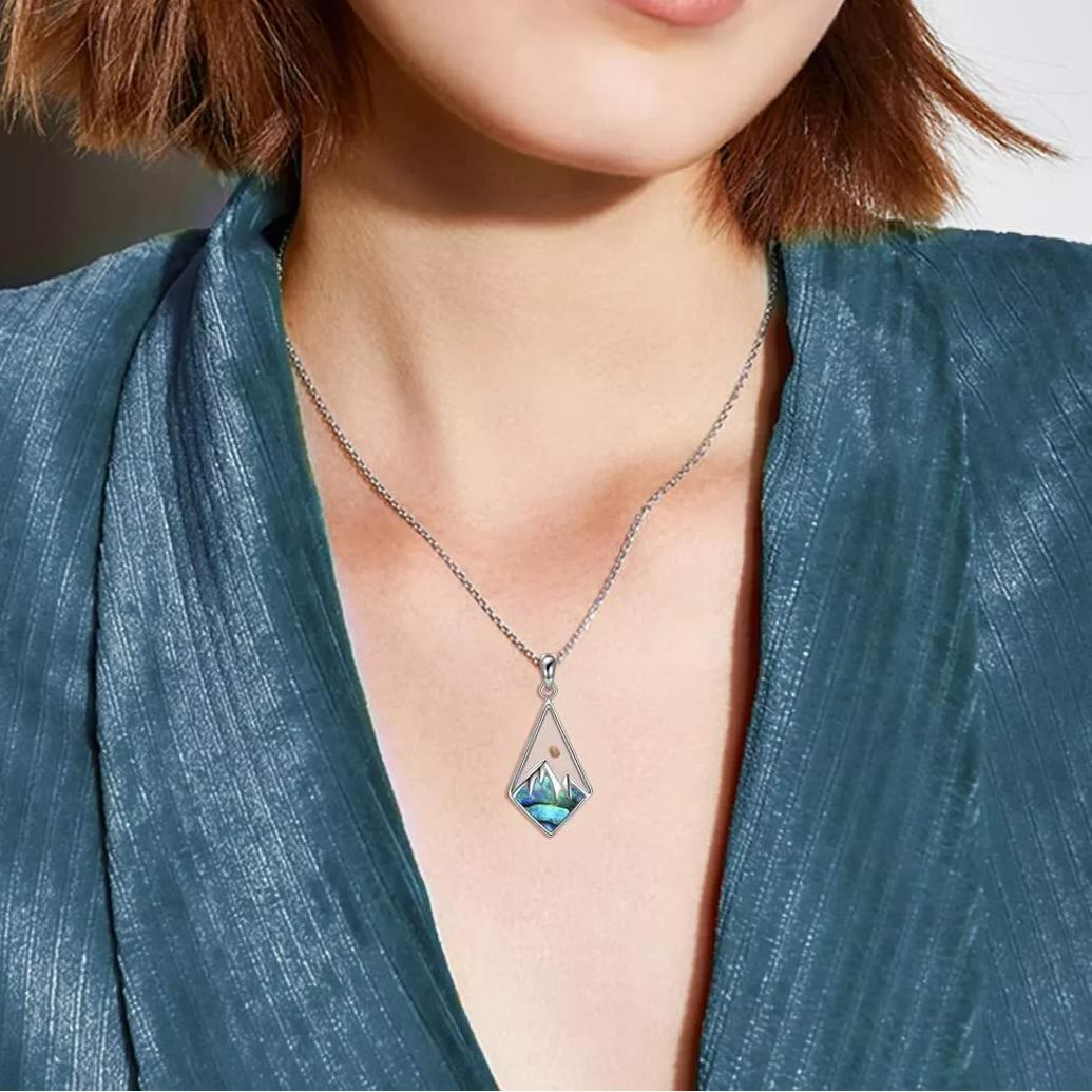 Christianartworkshop Modern Style Mustard Seed Faith Moves Mountain Pendant Necklace - image 1
