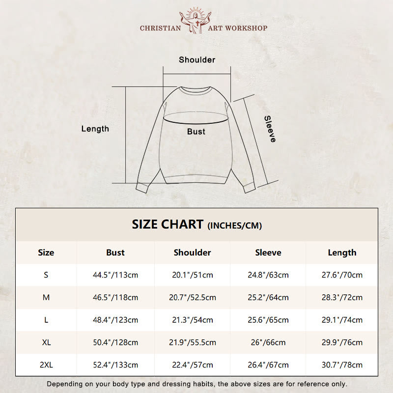 Christianartworkshop Classic Style Jesus Halo Follow Me Fleece Lined Polyester Sweatshirt - image 3