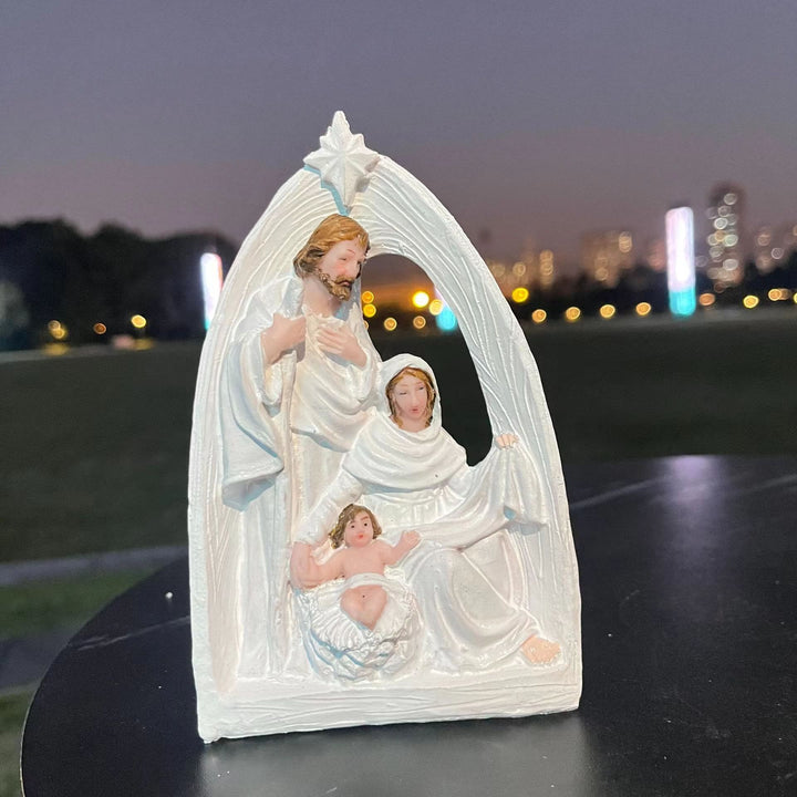 Christianartworkshop Classic Style Holy Family Nativity Scene Desktop Decorations Ornament - image 4