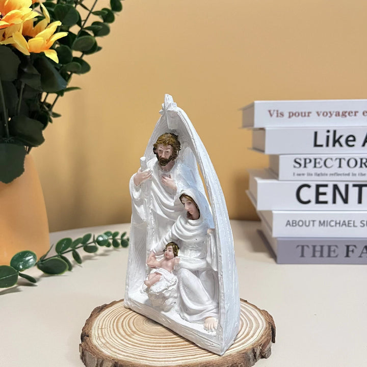 Christianartworkshop Classic Style Holy Family Nativity Scene Desktop Decorations Ornament - image 2