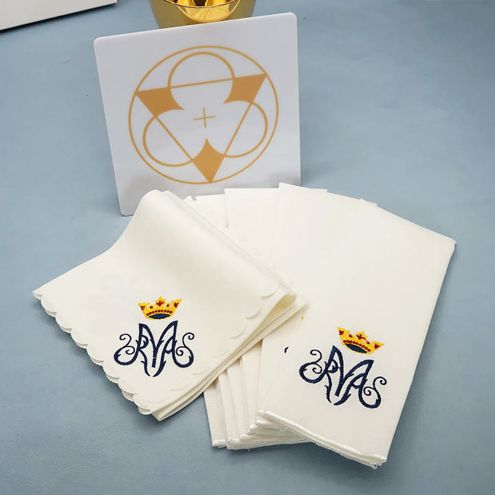 Christianartworkshop Classic Style Divine Our Lady's Crown Altar Linen Set - image 4