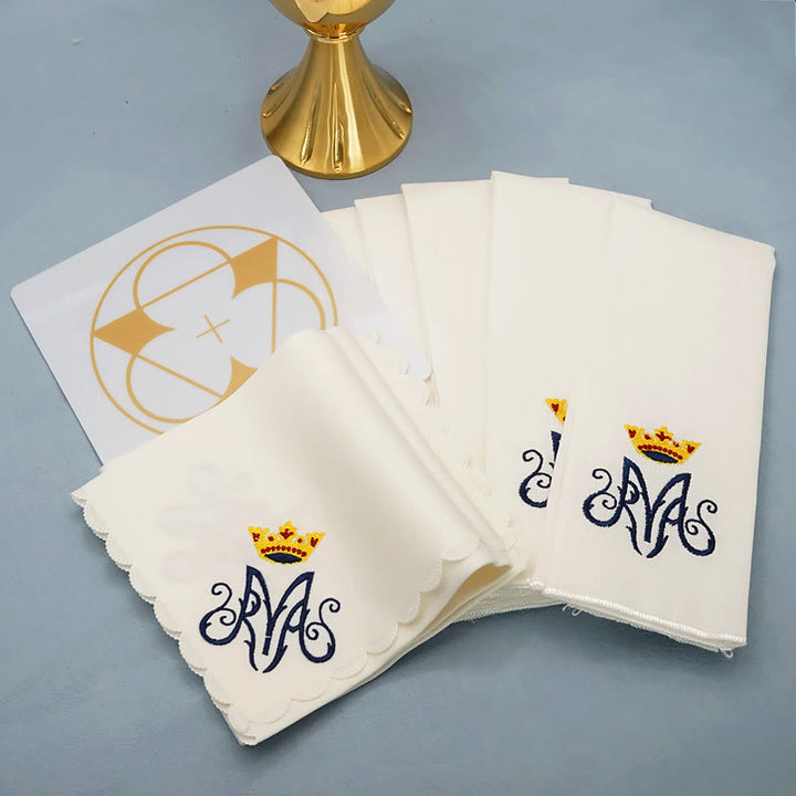 Christianartworkshop Classic Style Divine Our Lady's Crown Altar Linen Set - image 2